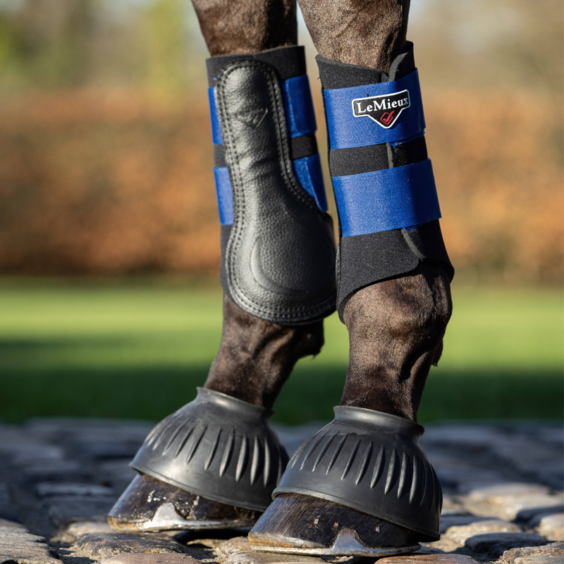 LeMieux Rubber Pull On Over Reach Boots - Black-1